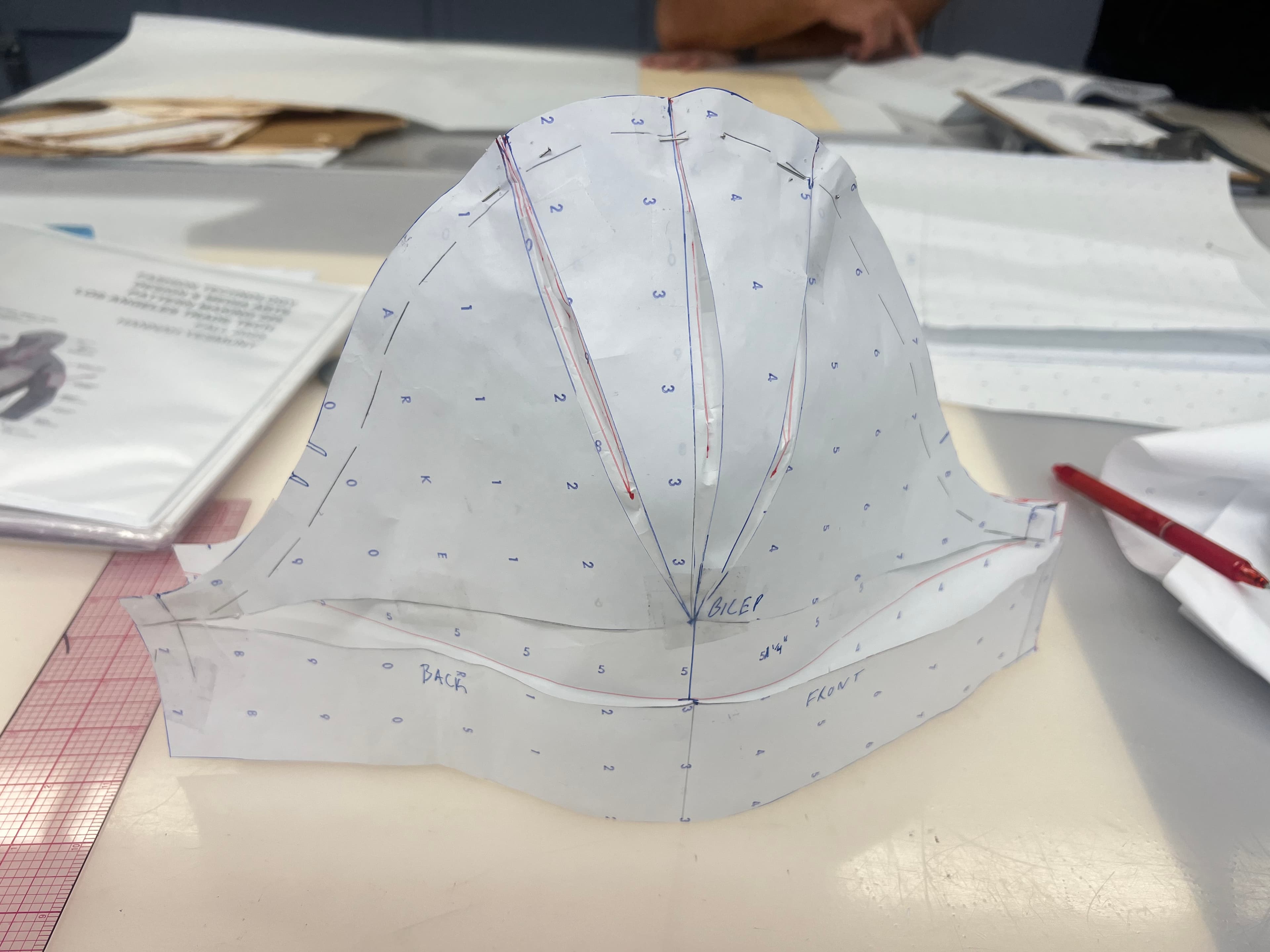 Pattern drafting process