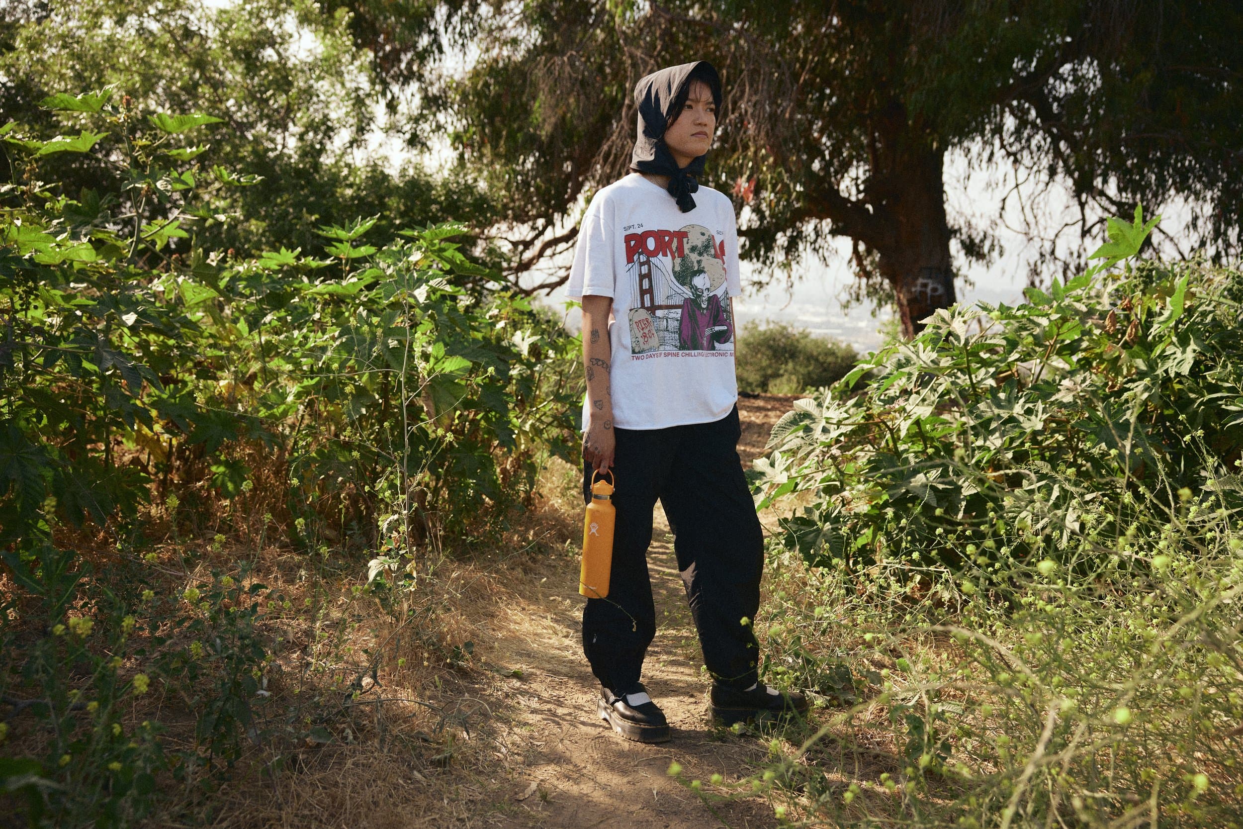 Contemporary technical bonnet made with ripstop nylon