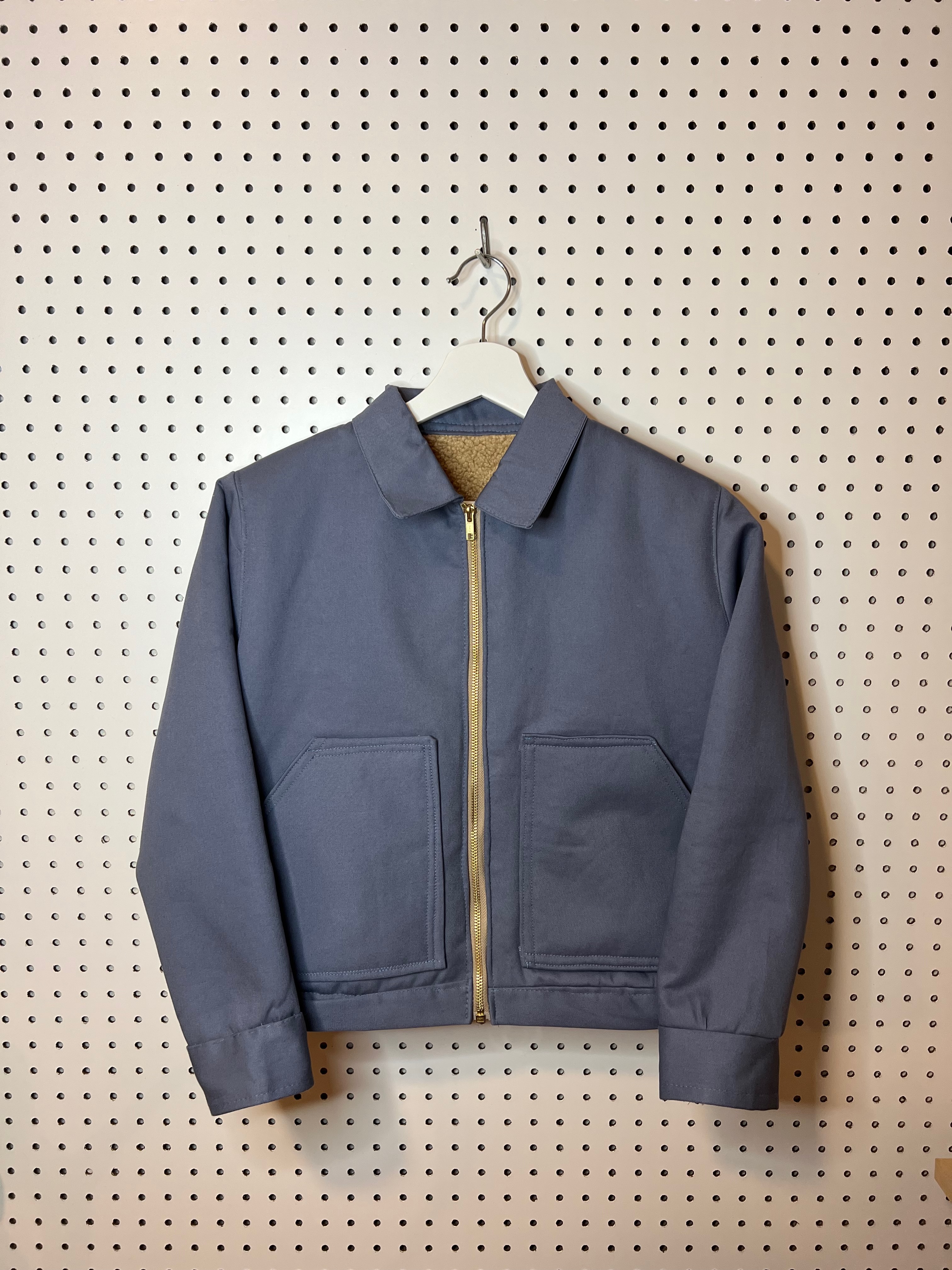 WORKWEAR FIT STUDY - Sherpa-lined Detroit-style work jacket