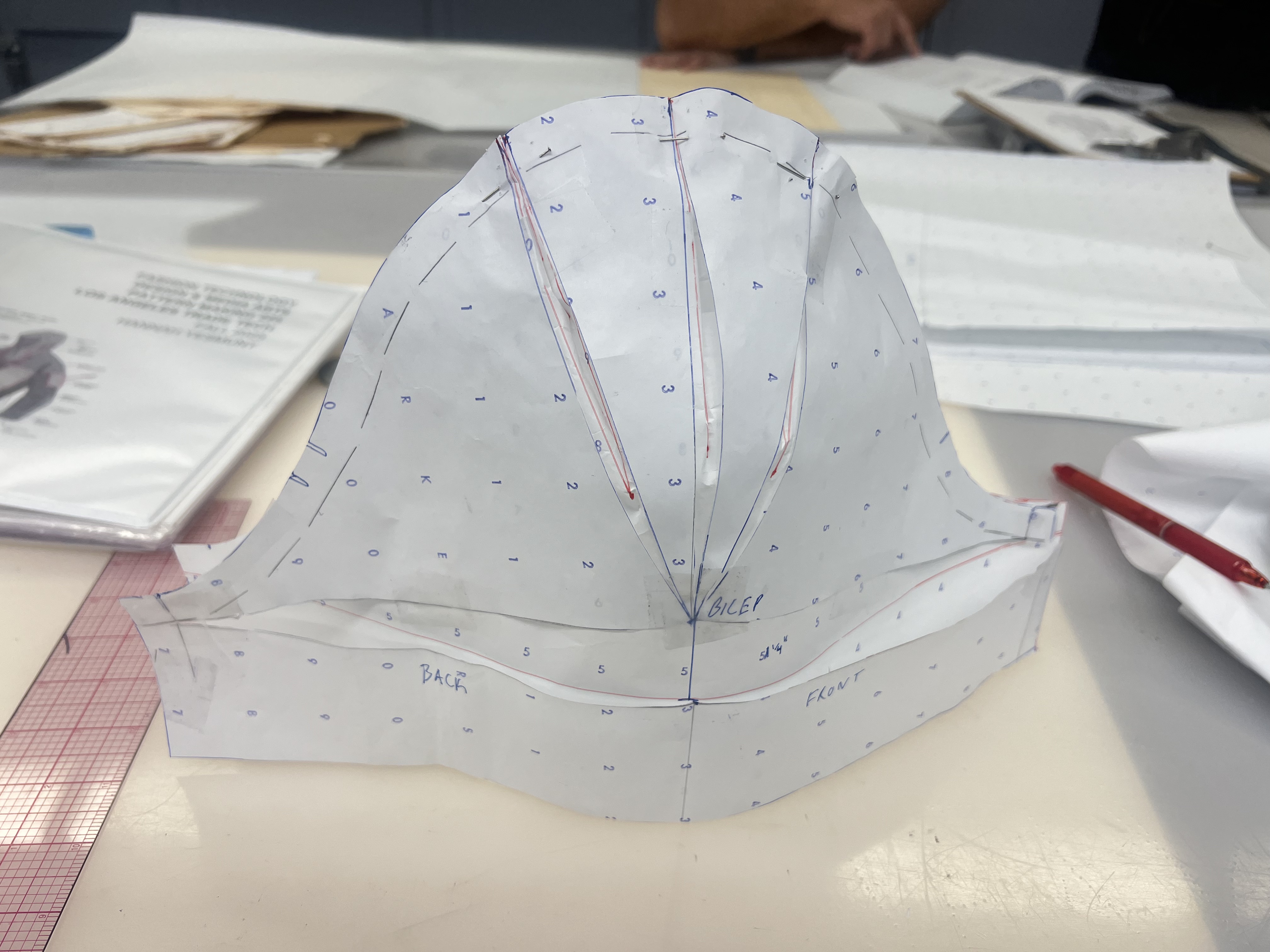 Pattern drafting process